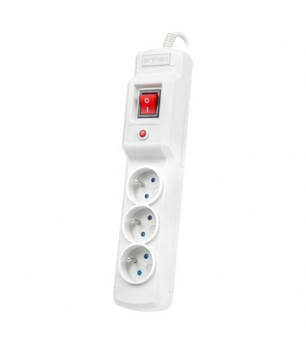 Armac Multi M3 | Listwa Zasilająca | Przeciwprzepięciowa, 3 Gniazda, Przewód 3M, Szara