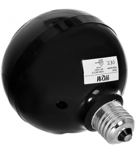 Głośnik Kulowy Hqm-Sk313 3W 100V Gwint E27 Czarny