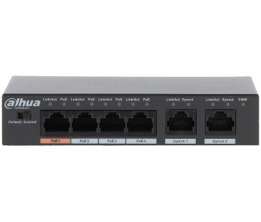 Zestaw Monitoringu Ip Dahua 4 Kamery Tubowe 6Mpx Dysk 1Tb