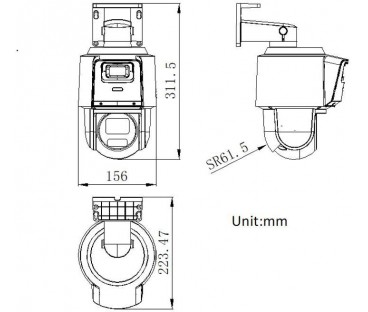 Kamera Ip Hikvision Ds-2Se3C404Mwg-E/14(2.8Mm)