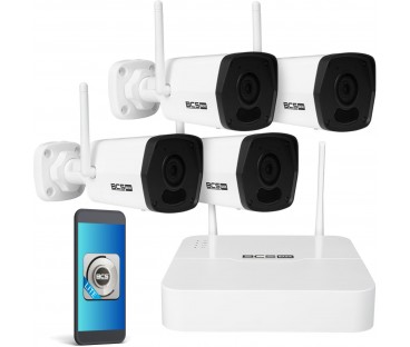 Zestaw Monitoringu 4 Kamery Wifi Bcs-B-Kitw(2.0)