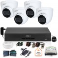 Zestaw Monitoringu Dahua 4 Kamery Kopułkowe 2Mpx Dysk 1Tb