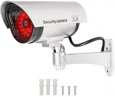Atrapa Kamery Tubowej Srebrna 30Led At-2B-S
