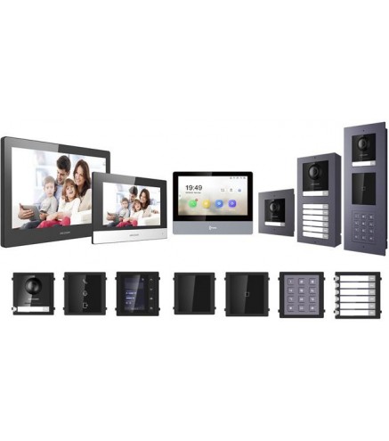 Panel Bramowy Modułowy Hikvision Kamera + Szyfrator