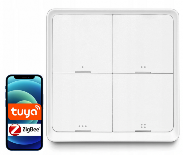 Pilot Przycisk Zigbee Tuya Sc04 Smart 4 Kanały 12 Scen
