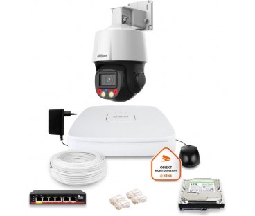 Zestaw Monitoringu Ip Dahua Kamera Obrotowa 4Mpx Dysk 1Tb