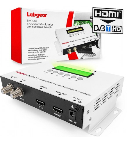 Modulator Hdmi Do Dvb-T H.264 Labgear Em1001 35Mer / 100Dbuv