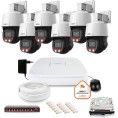 Zestaw Monitoringu Ip Dahua 6 Kamer Obrotowych 4Mpx Dysk 1Tb