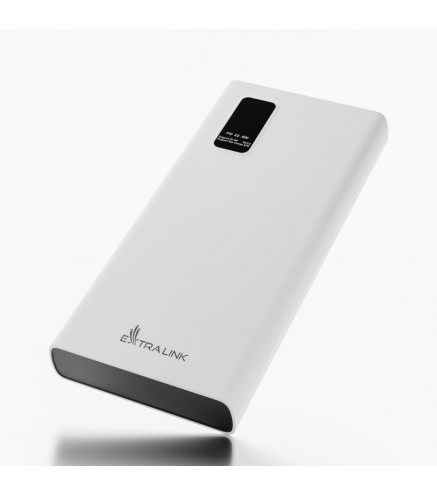 Extralink Epb-067W 10000Mah Biały | Powerbank | Power Bank, Fast Charging, Usb-C