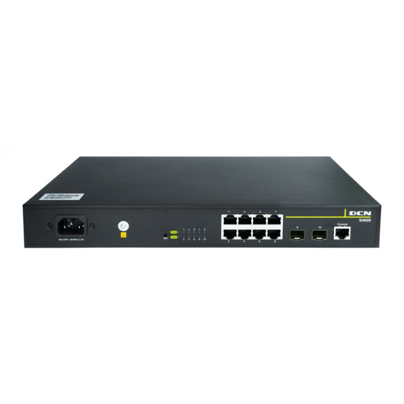 S4600-10P-P-Si - Switch Gigabitowy Poe 8-Port + 2 Sfp