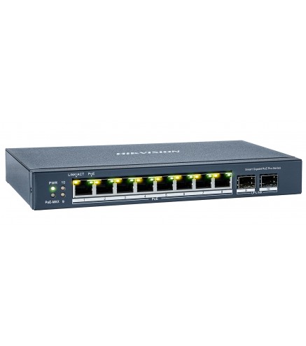 Ds-3E1510P-Si - Switch Poe 8-Port + 2 Sfp
