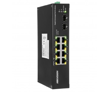 Ds-3T0510Hp-E/hs - Switch Przemysłowy, Gigabitowy Poe 8-Port + 2 Sfp