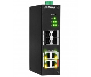 Hs4408-4Et-96 - Switch Przemysłowy Poe 4-Port  + 4 Sfp