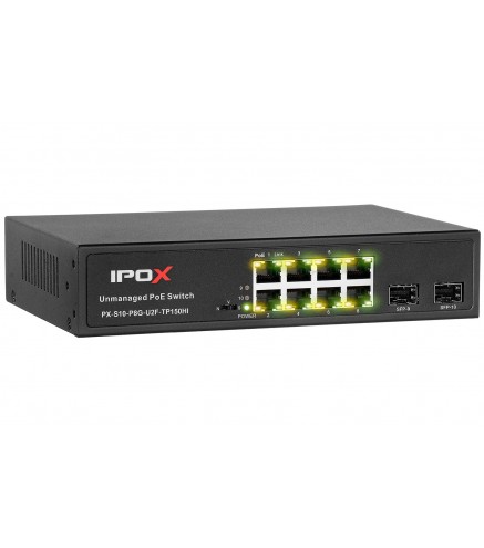 Px-S10-P8G-U2F-Tp150Hi - Switch Gigabitowy Poe 8-Port + 2 Sfp