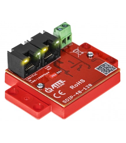Sdip-40-120 - Adapter Poe Gigabit Obniżający Napięcie Do 12V 40W