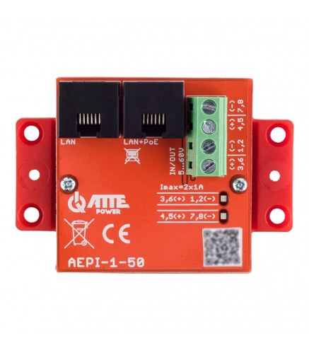 Aepi-1-50 - Adapter Poe Passive 1 Kanałowy 10/100/1000Mbps
