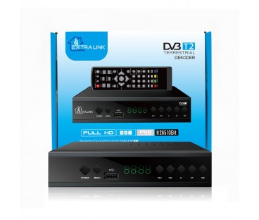 Extralink Home Tuner Dekoder Dvb-T2 Tv Naziemnej H.265 Hevc Full Hd Usb Hdmi + Pilot