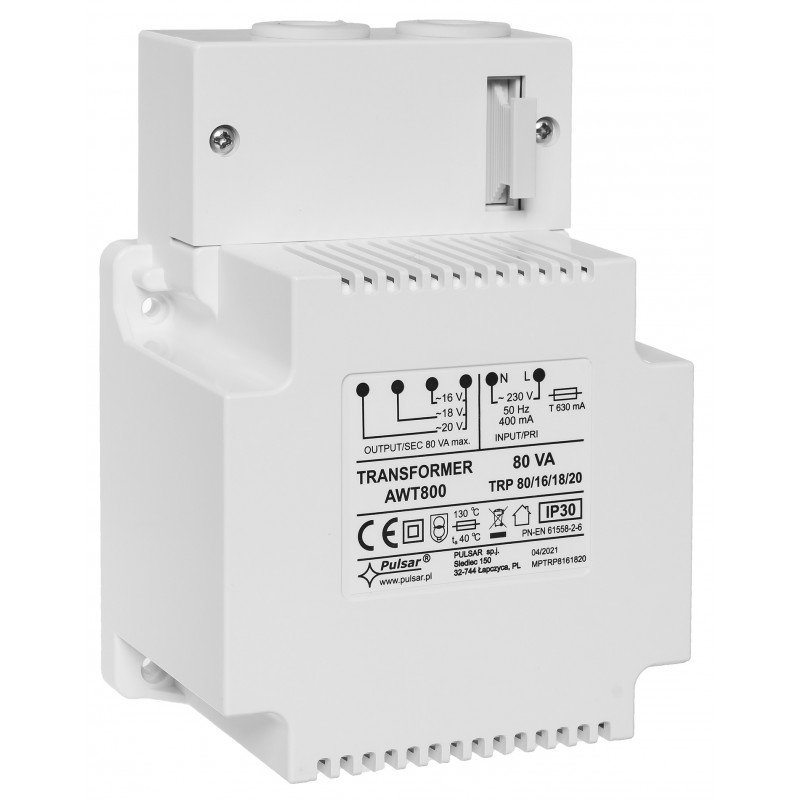 Awt800 - Transformator Trp 80Va/16V/18V/20V Ac/ac