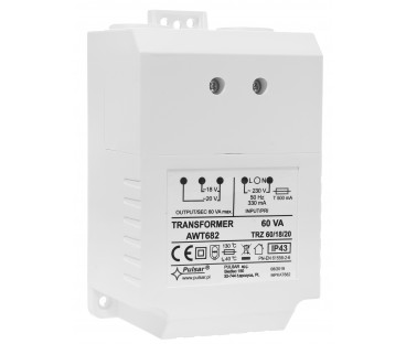 Awt682 - Transformator Trz 60Va/18V/20V Ac/ac