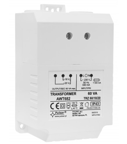 Awt682 - Transformator Trz 60Va/18V/20V Ac/ac