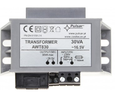 Awt830 - Transformator 30Va/16,5V Ac/ac