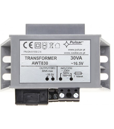Awt830 - Transformator 30Va/16,5V Ac/ac