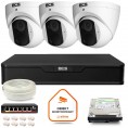 Zestaw Monitoringu Ip Bcs Point 3X Kamera Bcs-P-Eip14Fsr3 Rejestrator Z Dyskiem 1Tb