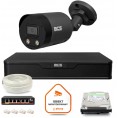 Zestaw Monitoringu Ip Bcs Point 1X Kamera Bcs-P-Tip28Fwr3L2-Ai2-G Rejestrator Z Dyskiem 1Tb