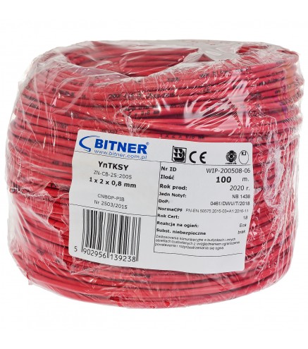 Przewód Yntksy 1X2X0.8Mm