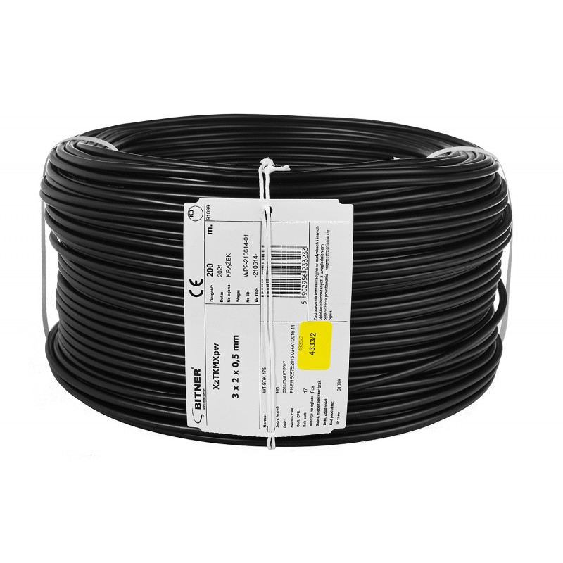 Przewód Xztkmxpw 3X 2X 0,5 Mm Żelowany (200 M)