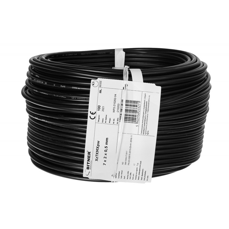 Przewód Xztkmxpw 7X 2X 0,5 Mm Żelowany (100 M)
