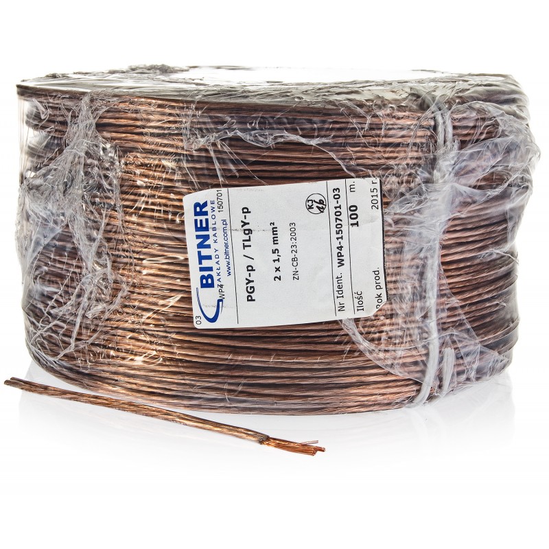 Przewód Głośnikowy Bitsound Pgy-P 2X 1,5 Mm (100 M)