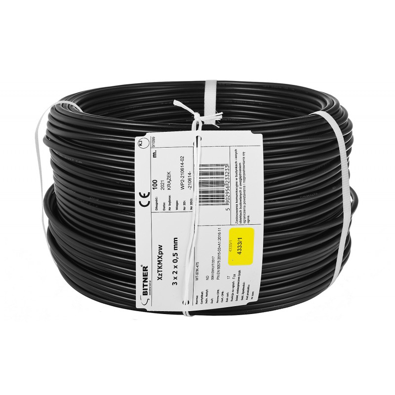 Przewód Xztkmxpw 3X 2X 0,5 Mm Żelowany (100 M)