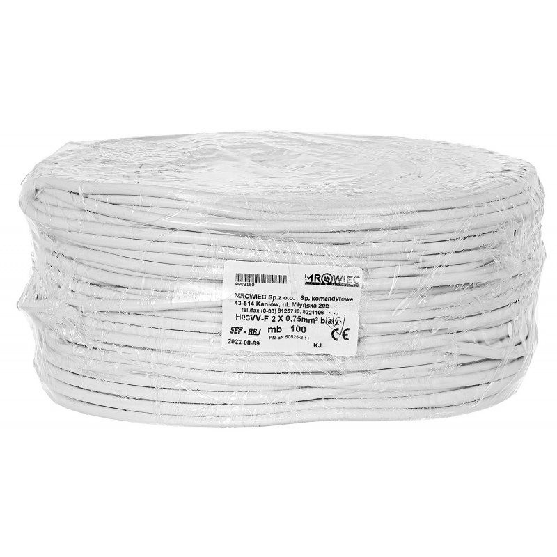 Przewód Mieszkaniowy Omy 2X 0,75 Mm (100 M)