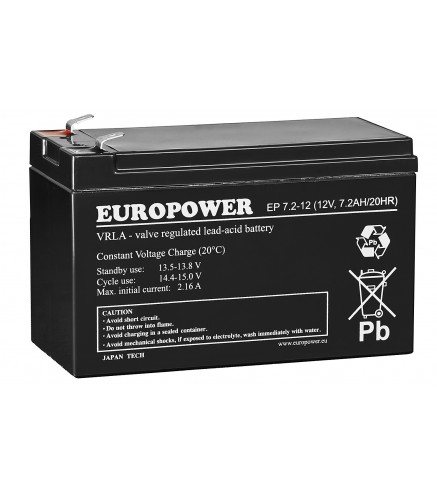 Akumulator 7.2Ah/12V Ep7,2-12 F1