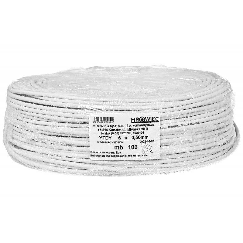 Przewód Ytdy 6X 0,5 Mm (100 M)