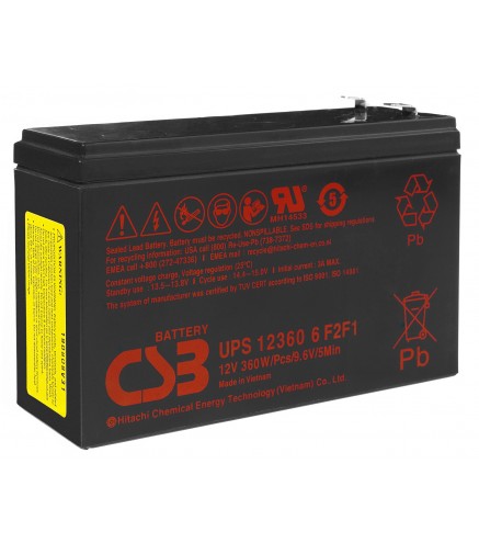 Akumulator 360W/12V Ups12360-6 F2F1