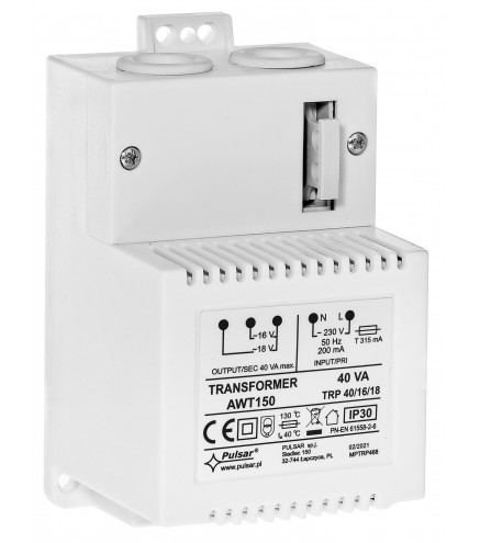 Awt150 - Transformator Trp 40Va/16V/18V Ac/ac