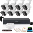 Zestaw 8 Kamery Ip Dahua 8Mpx Pc-Hfw1839Tc-A-Il-0280B-S6 + Dysk 1Tb