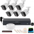 Zestaw 6 Kamery Ip Dahua 8Mpx Pc-Hfw1839Tc-A-Il-0280B-S6 + Dysk 1Tb