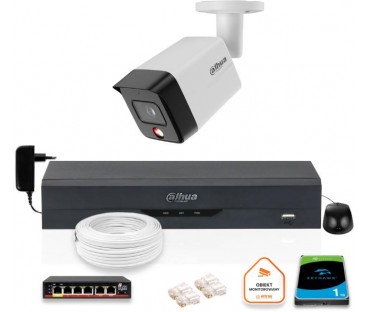 Zestaw Kamera Ip Dahua 8Mpx Pc-Hfw1839Tc-A-Il-0280B-S6 + Dysk 1Tb