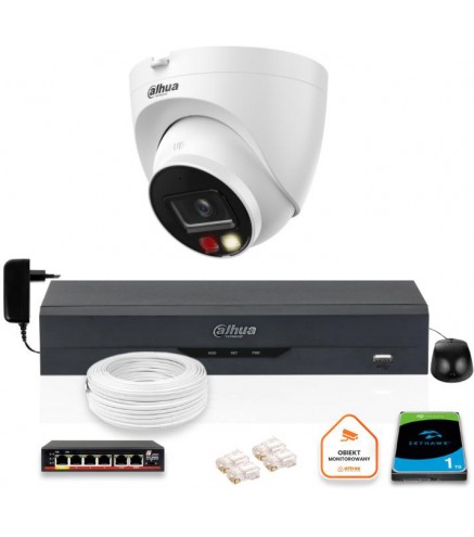 Zestaw Kamera Ip Dahua 8Mpx Ipc-Hdw1839T-A-Il-0280B-S6 + Dysk 1Tb