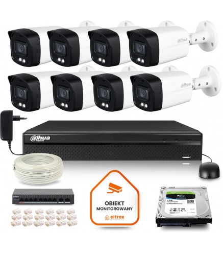 Zestaw Monitoringu Ip Dahua 8 Kamer Ipc-Hfw1439Tl1-A-Il 4Mpx