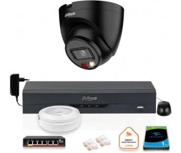 Zestaw Kamera Ip Dahua 4Mpx Ipc-Hdw1439V-A-Il-Black + Dysk 1Tb