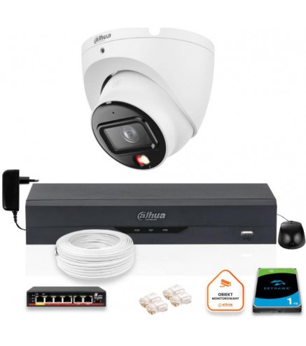 Zestaw Kamera Ip Dahua 6Mpx Ipc-Hdw1639T-A-Il-0280B-S6 + Dysk 1Tb