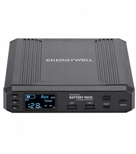 Powerbank Do Kamer Samochodowych Energy Well P6 8000Mah 102,4Wh Wyświetlacz