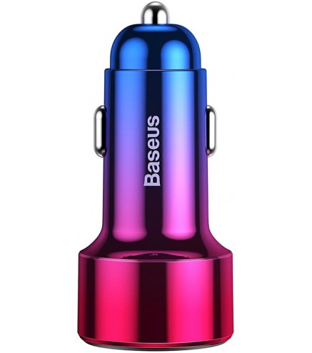 Ładowarka Samochodowa Baseus Magic Series Pps Usb-C/usb-A 45W Różowo-Niebieska