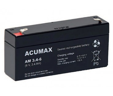 Akumulator 3.4Ah/6V Am 3,4-6
