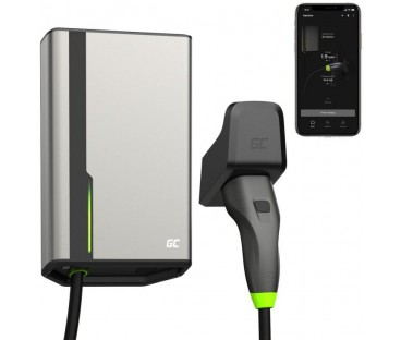 Ładowarka Ev Wallbox Green Cell Habuden Evgc021A2275 22Kw Type 2 7,5M Gc App Bt Wi-Fi