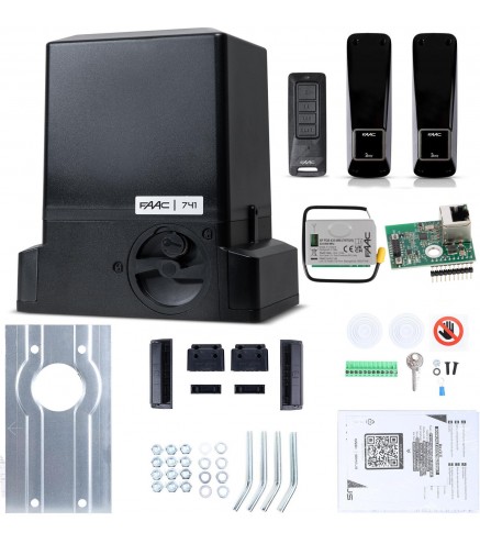 Zestaw Delta 3 Smart - Faac 741 (Wi-Fi+Lan+Ble) Do 900Kg Bram Przesuwnych